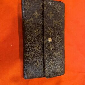 Louis Vuitton M61734 Monogram Canvas Wallet - Brown